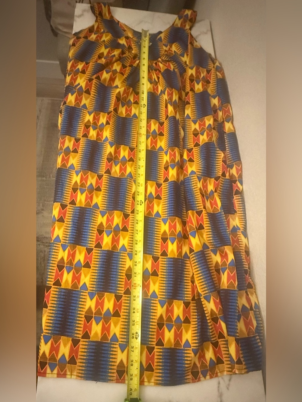 Colorful Geometric Pattern Tank Dress - Picture 4 of 6